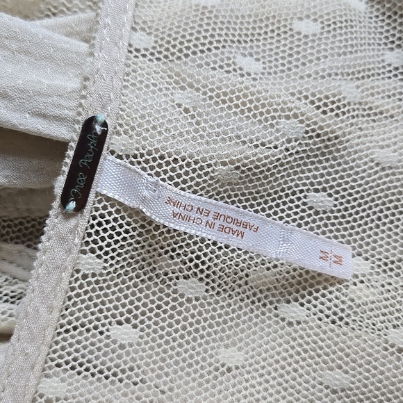 Free People Flowy Bell Sleeve Top - Size Medium - Picture 10 of 14